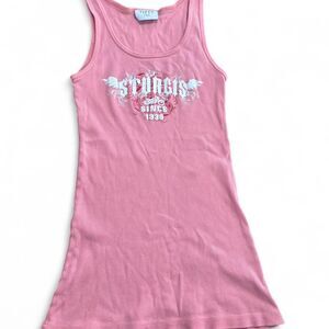 Y2k Pink Sturgis Tank Top